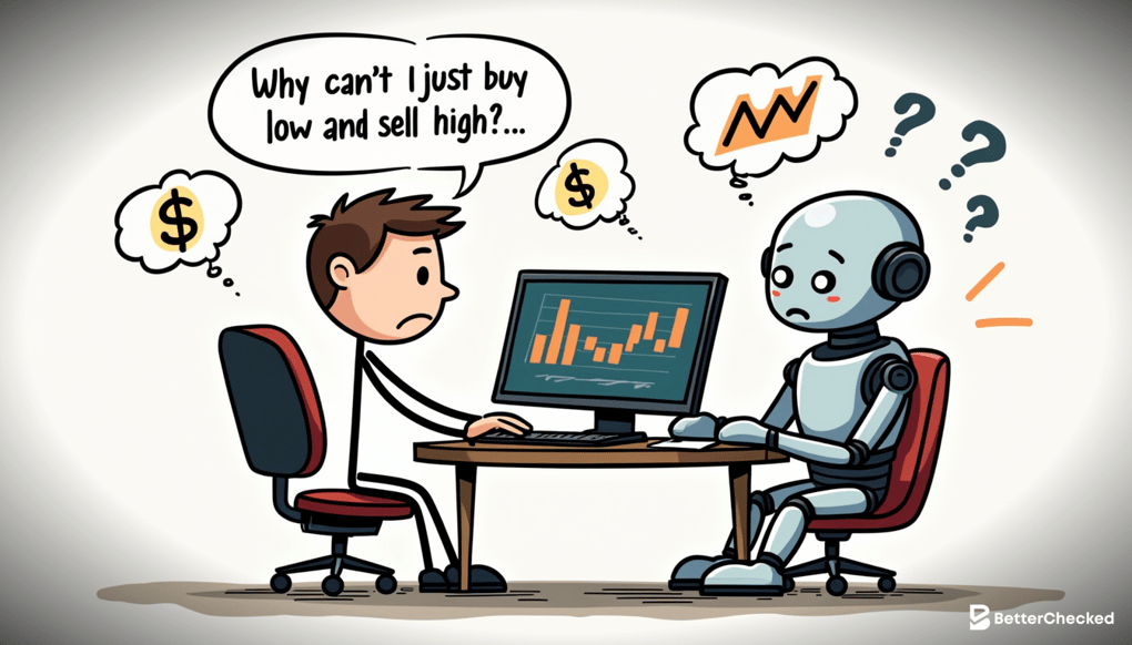<A SIMPLE DRAWING OF A TRADING BOT WORKING WITHOUT EMOTIONS>